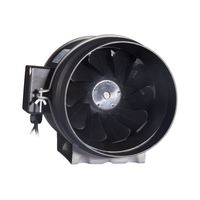 Ventilateur axial à conduit de 5 pouces à moteur EC, économie d'énergie, avec contrôleur de vitesse pour systèmes hydroponiques, personnalisable OEM/ODM, ventilateur en ligne