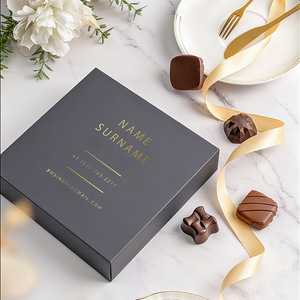 Boîte cadeau <span class=keywords><strong>Ferrero</strong></span> pour le Nouvel An et la Saint-Valentin, boîte vide en carton blanc, forme carrée, plateau en plastique blister - Product Image 2