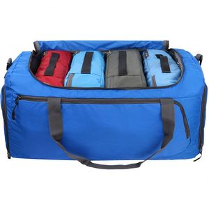 Sac de voyage en polyester personnalisé, léger, imperméable, pliable, avec fermeture éclair, tendance, portable, OEM, directement de l'usine - Product Image 5