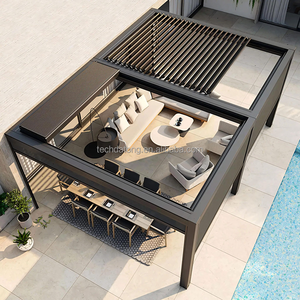 Pergola Bioclimatique en Aluminium Builite Motorisée à Toit Rétractable, Écologique et Durable, avec Télécommande, pour Extérieur - Product Image 3