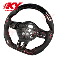 Accessoires de voiture pour Volkswagen 2008-2013 vw Golf 6 7 GTI R Mk6 Polo 6r Volant sport en fibre de carbone avec affichage LED du régime moteur