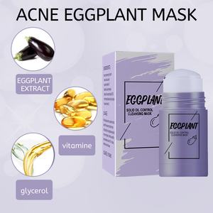 Venta al por mayor púrpura berenjena máscara Stick vitamina C barro cara máscara Stick té verde limpieza profunda arcilla máscara - Product Image 4