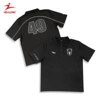 Maillot de football en tissu jersey écologique en gros avec logo personnalisé imprimé par transfert thermique, coutures en coton, manches courtes pour hommes