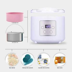 Wax Heater Depilatory <b>Warmer</b> Factory OEM/ODM 500CC E-commerce Digital Professional Hair Removal Temperature Hands Body Feet <b>Face</b> - Product Image 2