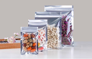 Çay çiçek kurutulmuş meyve Pet gıda sızdırmazlık için yarı şeffaf alüminyum kilitli gıda ambalaj çanta - Product Image 5