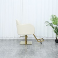 Chaise de coiffeur/salon/barbier multifonctionnelle luxueuse et tendance avec fonctions de levage et de rotation pour les services de coupe de cheveux, de permanente et de coloration