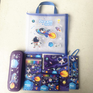 Set de Regalo para el Día del Niño para Estudiantes, Caja de Regalo de Papelería con Temática Animal, con Útiles Escolares, Estuche para Lápices y Lápices - Product Image 6