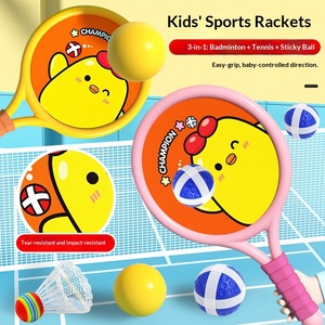 Kit de raquettes de <span class=keywords><strong>badminton</strong></span> de haute qualité pour tout-petits, raquette de tennis préscolaire, jouet de sport d'extérieur pour enfants, jardin, aire de jeux, exercice - Product Image 2