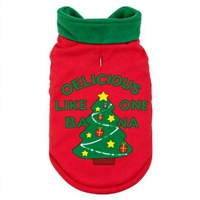Manteau de Noël pour animaux de compagnie, pull en polyester pour chien et chat, veste de fête, vêtements d'hiver pour chiots et chatons
