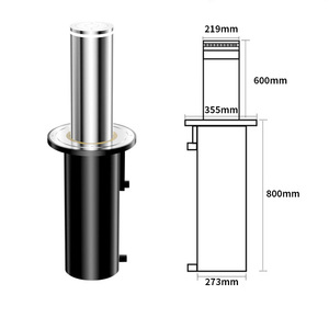 Mecanismo Automático Telescópico para Bloqueo de Carreteras, Columna de Advertencia de Tráfico con Control Remoto, <span class=keywords><strong>Barrera</strong></span> de Tráfico Elevable - Product Image 6