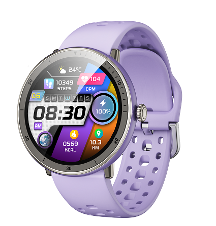 AMOLED Smart Watch Fitness Tracker BLE5.3 400mAh IP67 Heart Rate Monitor 15 Days Standby 1.43'' Full Touch Screen Smartwatch