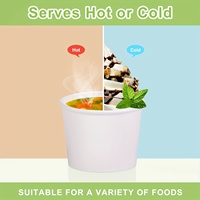 Gobelets en papier personnalisés pour crème glacée avec impression de logo pour les marques de yaourts glacés, gelatos, coupes glacées et desserts – Vente en gros