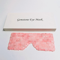 DIY Gems Natural Jade Eye Mask Cooling Sleep 100% All Rose Quartz En stock