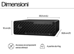 Nouvelle station <span class=keywords><strong>de</strong></span> travail <span class=keywords><strong>HP</strong></span> Z2 SFF G1i, ordinateur <span class=keywords><strong>de</strong></span> <span class=keywords><strong>bureau</strong></span>, processeur Intel Core Ultra5 235, pour l'IA, le modélisation BIM, la conception CAO, la conception graphique, le <span class=keywords><strong>bureau</strong></span>, les entreprises - Product Image 5