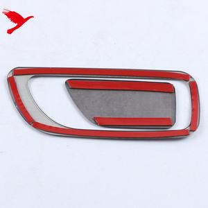 Pour Ford <span class=keywords><strong>PUMA</strong></span> 2019-2025 accessoires de voiture intérieur gant boîte de rangement poignée couverture garniture acier inoxydable Fiber de carbone noir 2 pièces - Product Image 6