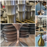 Service de tournage de métaux sur mesure OEM ODM, pièces en cônes, dômes et coques en aluminium, acier inoxydable, laiton, fabrication de tôlerie, Chine
