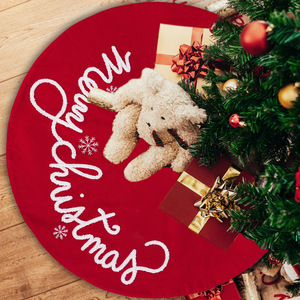 Christmas Tree <b>Skirt</b> Christmas Holiday Party Supplies Decoration New Year Tree <b>Skirt</b> Decoration Floor Mat Carpet - Product Image 2