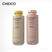 Envase de Plástico HDPE Impreso con Serigrafía para Cuidado de la Piel, Tónico Facial, Forma Cilíndrica, Tapa de Rosca, Botella de Leche, OEM CHEICO PEA