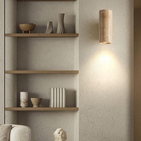 Applique murale en marbre jaune Led chevet japon chambre salon applique murale travertin escalier couloir décor applique