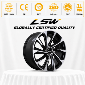 ล้อแม็กซ์อลูมิเนียม LSW LS8120 แบบหลายก้าน สีดำเงา หน้าเจียรขัดเงา ผลิตจากชิ้นเดียว สำหรับรถยนต์นั่งส่วนบุคคล - Product Image 3