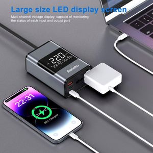 Large Screen Digital Display 200W Car Inverter Power Station 12V/24V/220V Multi-Function with QC3.0 Charger & <b>Adapter</b> - Product Image 5