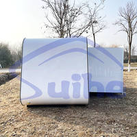 Aménagement personnalisé Cabine préfabriquée Apple Maison modulaire Pod préfabriqué de luxe pour camping de luxe