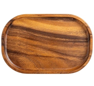 Vassoio portaoggetti ovale in legno di acacia personalizzato per uomo e donna, vassoio <span class=keywords><strong>da</strong></span> portata, porta chiavi, organizer <span class=keywords><strong>da</strong></span> comodino, comò, per EDC, telefono e portafoglio - Product Image 1