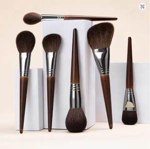 ชุดแปรงแต่งหน้า 24 ชิ้น KE REN <span class=keywords><strong>MEI</strong></span> Salon Home ขนแพะนุ่ม ด้ามไม้ คุณภาพสูง สำหรับใบหน้า/อายแชโดว์ คอนซีลเลอร์ อายไลเนอร์ - Product Image 4