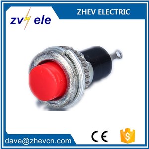 Interruptor de Botón Pulsador Mini DS-316 <span class=keywords><strong>M10</strong></span> con Cabeza Roja y Contacto Normalmente Abierto - Product Image 6