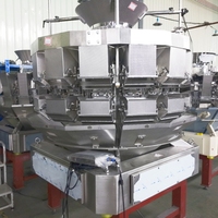 Machine de remplissage emballage entièrement numérique à plusieurs têtes personnalisée pour fromage, biscuit au riz, biscuits aux algues, mini collation