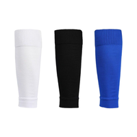 Vente en gros de protège-jambes de football élastique pour hommes manchons de football pour adultes manchon de compression pour mollet chaussette sans pied protège-jambes chauffe-jambes