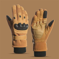 Guantes de Motociclismo para Invierno, Cálidos, con Pantalla Táctil, Guantes Completos para Hombre, Protección para Caza, Esquí y Escalada