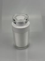 Pot vide en acrylique double couche épais de qualité alimentaire pour l'emballage de capsules et comprimés de NMN