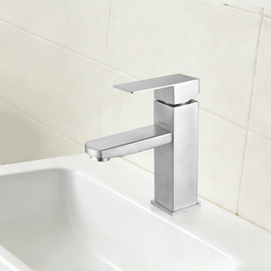 Rubinetto SANIVITAL <span class=keywords><strong>in</strong></span> <span class=keywords><strong>Acciaio</strong></span> Inox <span class=keywords><strong>per</strong></span> Lavabo <span class=keywords><strong>Bagno</strong></span>, Monocomando Acqua Calda e Fredda - Product Image 2