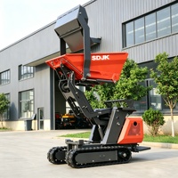 Kostenloser Versand Fabrikpreis Mini-Raupendumper 500kg 800kg Hydraulischer Mini-Kettendumper für Bau und Landwirtschaft