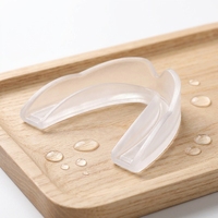 Protège-dents anti-ronflement ultra-fin en EVA avec logo personnalisé, couleur transparente pour adultes et juniors, protège-dents sportifs transparents