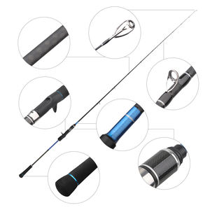 Caña de Jigging FFF de 1.75m, 120-300g, Fibra de Vidrio Sólida, <span class=keywords><strong>Flex</strong></span> Máximo, Anillas SIC, Acción Rápida, para Pesca de Atún, Pez Gato y Otros Peces de Arrecife - Product Image 3