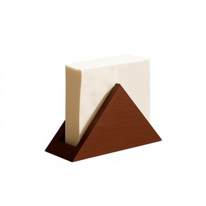 AZ ENTERPRISES Modern Freestanding Wood <b>Tissue</b> <b>Box</b> and Napkin <b>Holder</b> for Home Hotel Restaurant Use - Product Image 1