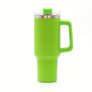 Vaso Térmico Portátil de Acero Inoxidable 304 de Gran Capacidad (40oz) para Auto, Diseño Moderno y Minimalista, para Bebidas Frías - Product Image 4