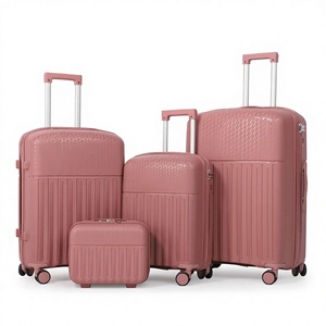 Ensemble de bagages de luxe nouvelle mode grande capacité en PP, 3 pièces (20, 24, 28 pouces) avec serrure et fermeture éclair - Product Image 3