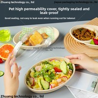 Boîte à salade et bol ovale jetables en pulpe de canne à sucre, biodégradables, compatibles micro-ondes, style moderne et minimaliste, Shandong