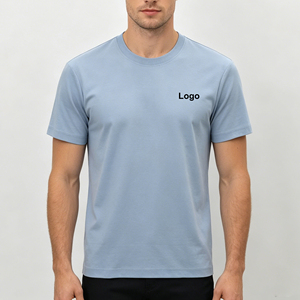T-shirt in cotone doppio mercerizzato 160 GSM 80S, vestibilità regular premium, t-shirt personalizzata con stampa puff, per uomo, 100% cotone - Product Image 1