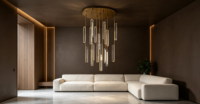 Lustre moderne de luxe en laiton et albâtre, lampe de décoration pour la maison et l'hôtel, plafonnier LED rond pour salon, îlot de cuisine