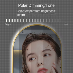 Hiện đại chiếu sáng phòng tắm thông minh <span class=keywords><strong>LED</strong></span> Đèn màn hình cảm ứng hợp kim nhôm treo tường Chống Sương Mù Gương mỹ phẩm ip33 <span class=keywords><strong>Chrome</strong></span> kết thúc - Product Image 5