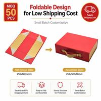 Boîte pliante à logo personnalisé, petit MOQ, livraison rapide, emballage cadeau de luxe en carton, vente en gros
