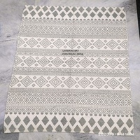 Handgewebte Bedruckte Designer-Baumwollteppiche Mehrfarbige Indische Streifen-Modelle Stilvolle Rutschfeste Bodenläufer 4x6 Fuß LAXMANS Marke