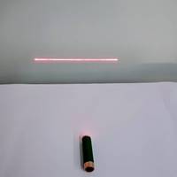 Module laser à ligne rouge de forme irrégulière à fond plat <1mW, taille mini, 4 piles LR44, interrupteur marche/arrêt, ligne parallèle et perpendiculaire