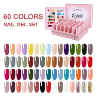 Robifel – Kit professionnel de vernis à ongles UV en gel 60 couleurs avec logo personnalisé gratuit pour salon