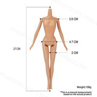 OEM/ODM 30cm PVC-Puppenkörper mit Authentischen Hauttönen (Weizenfarben/Gebräunt) Realistisches Gefühl Schwerer Körper mit Möglichkeit zum Sprengen