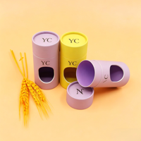 Boîte à biscuits, bonbons et en-cas en carton biodégradable avec impression de logo, tube en papier kraft de qualité alimentaire avec fenêtre transparente